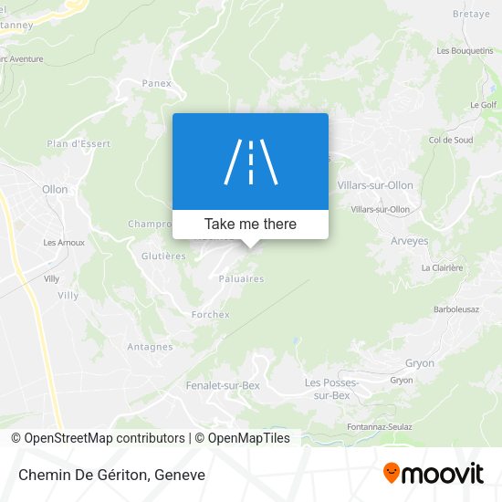 Chemin De Gériton map