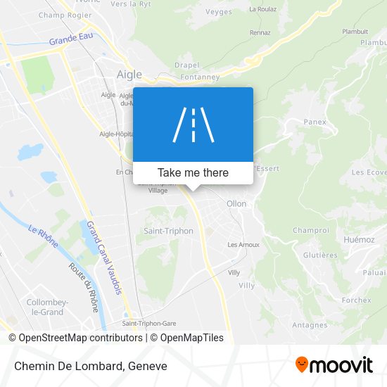 Chemin De Lombard map