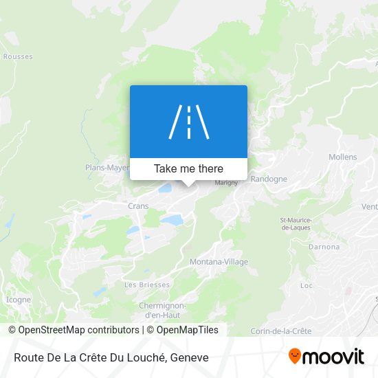 Route De La Crête Du Louché map