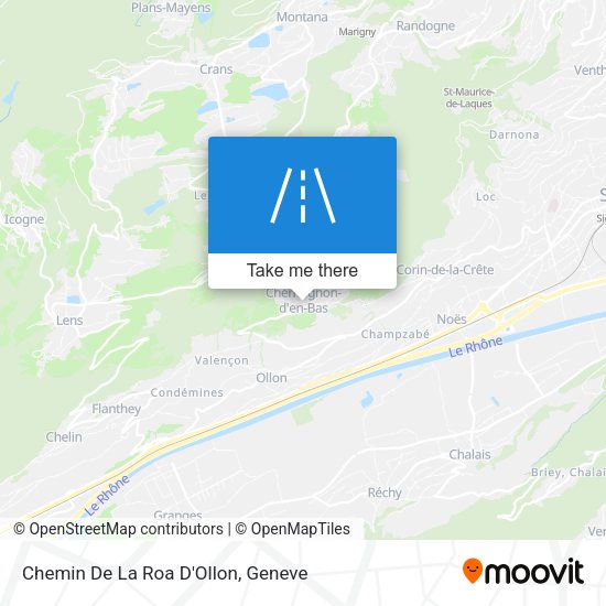 Chemin De La Roa D'Ollon map