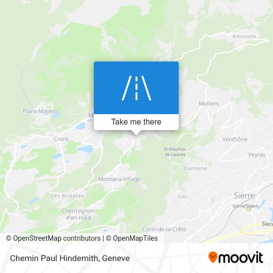 Chemin Paul Hindemith map