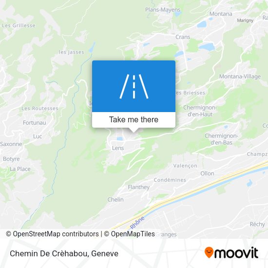 Chemin De Crèhabou map