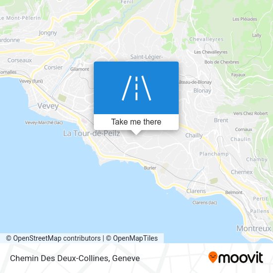 Chemin Des Deux-Collines map