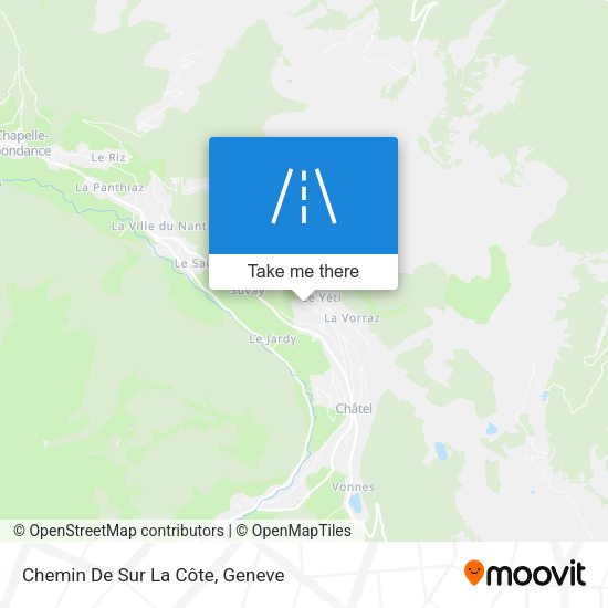 Chemin De Sur La Côte map