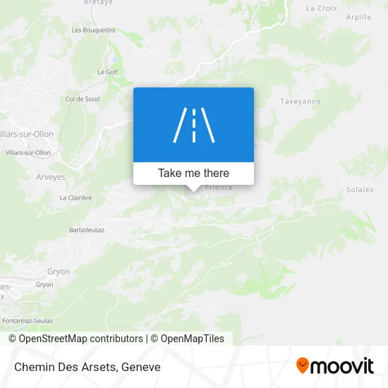 Chemin Des Arsets map