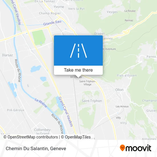 Chemin Du Salantin map