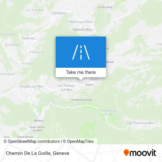 Chemin De La Goille map