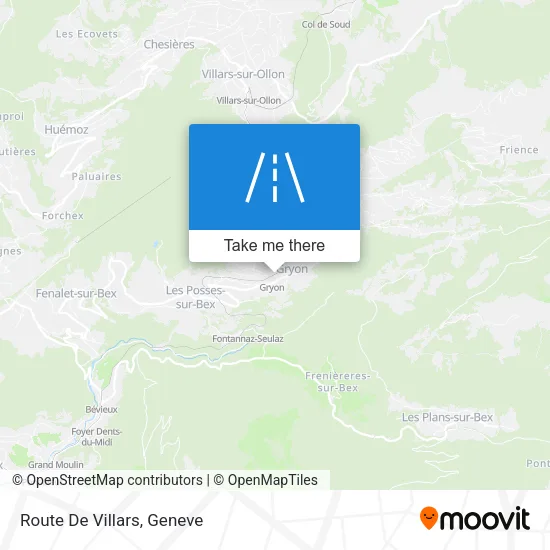 Route De Villars plan