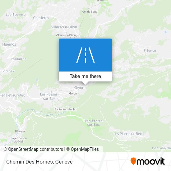 Chemin Des Hornes map