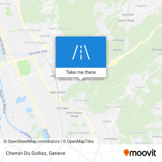 Chemin Du Golliez map