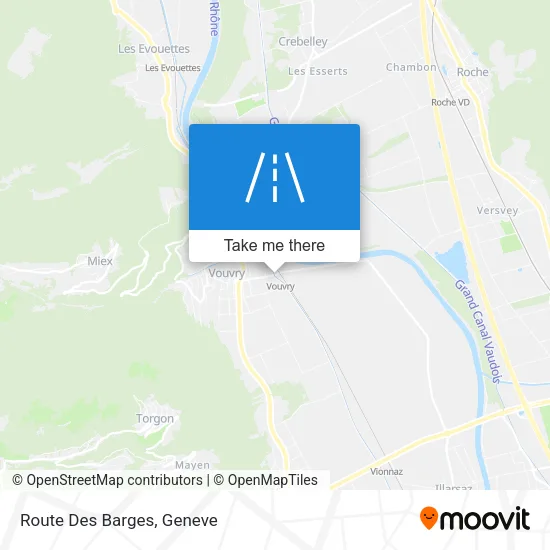 Route Des Barges map