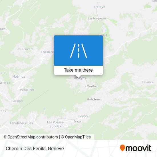 Chemin Des Fenils map