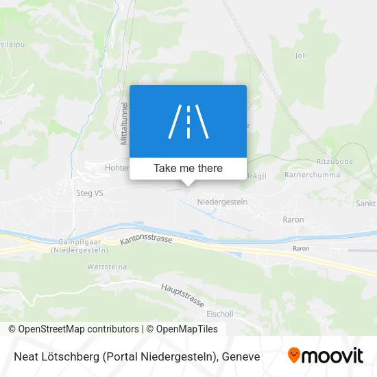 Neat Lötschberg (Portal Niedergesteln) map