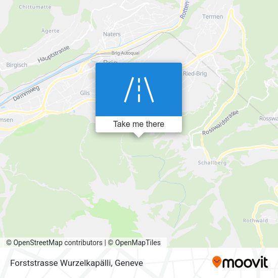 Forststrasse Wurzelkapälli map