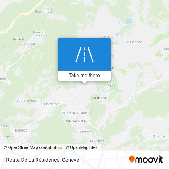 Route De La Résidence map