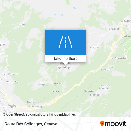 Route Des Collonges map