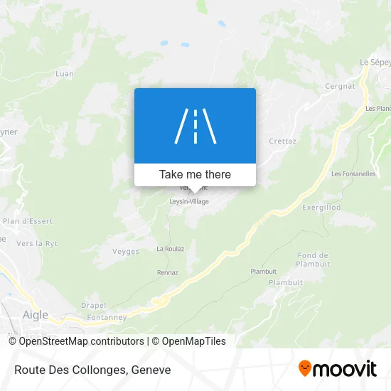 Route Des Collonges map