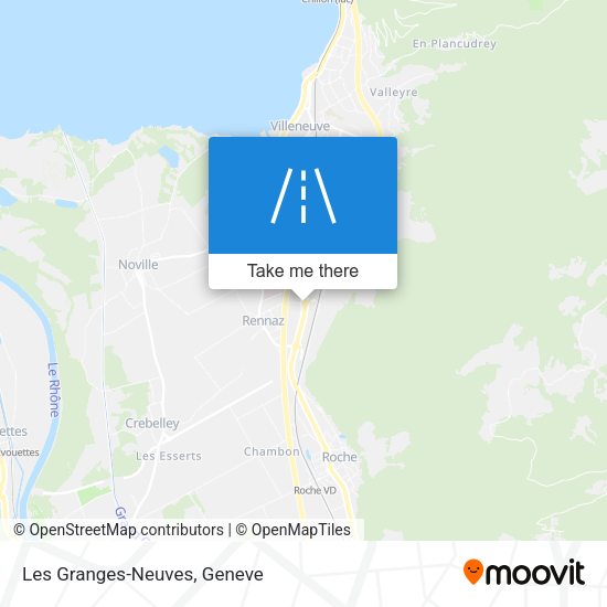 Les Granges-Neuves map