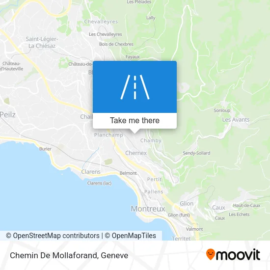 Chemin De Mollaforand map