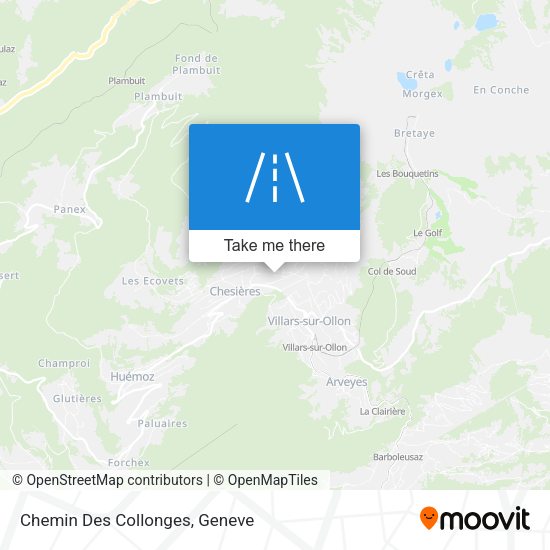 Chemin Des Collonges map
