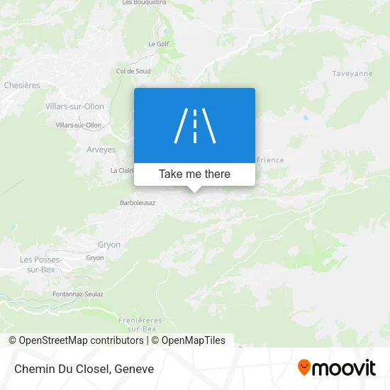 Chemin Du Closel map