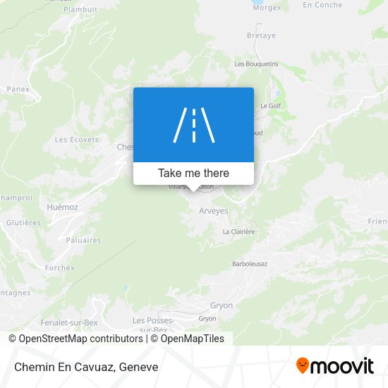 Chemin En Cavuaz map