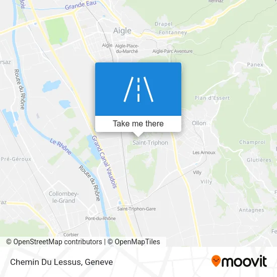 Chemin Du Lessus map