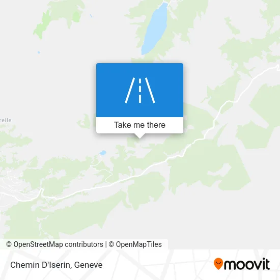 Chemin D'Iserin map