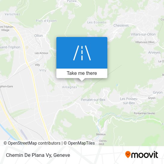 Chemin De Plana Vy map
