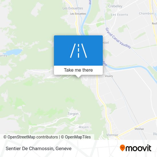 Sentier De Chamossin map