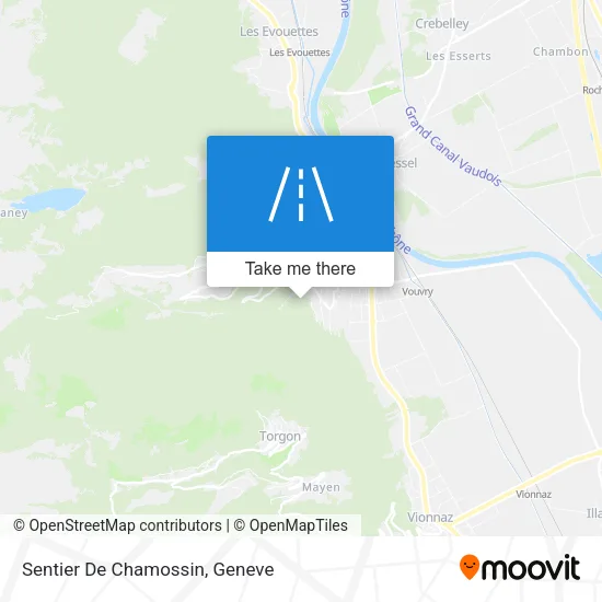 Sentier De Chamossin map