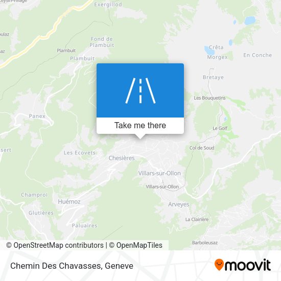 Chemin Des Chavasses map