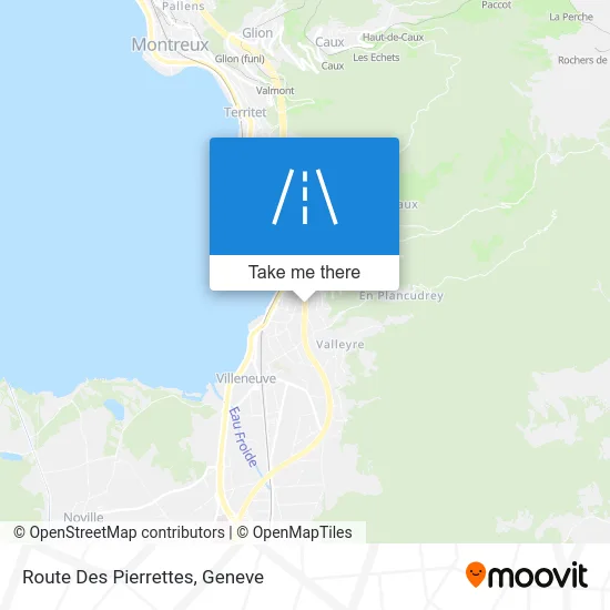 Route Des Pierrettes map