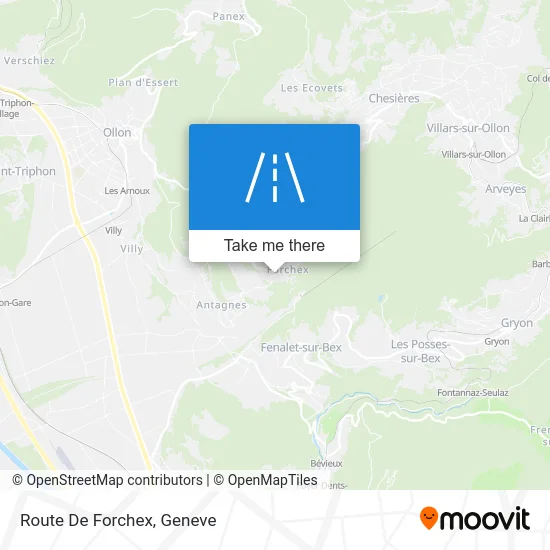 Route De Forchex map