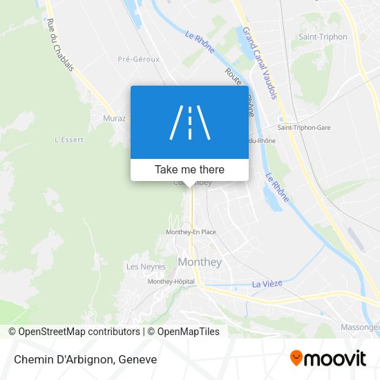 Chemin D'Arbignon map
