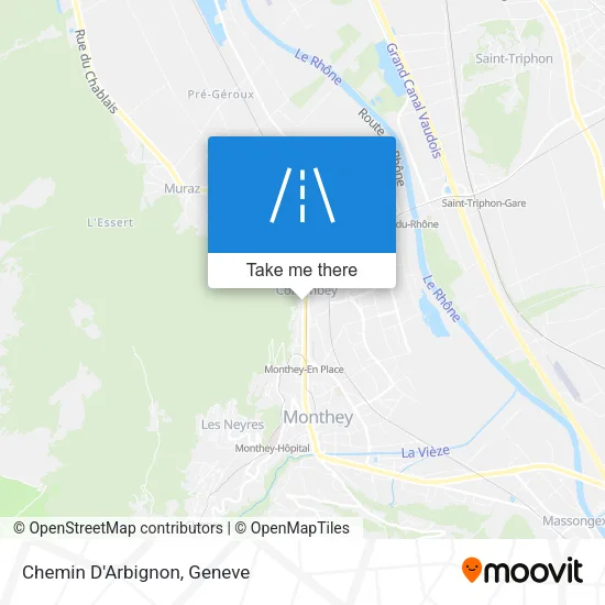 Chemin D'Arbignon map