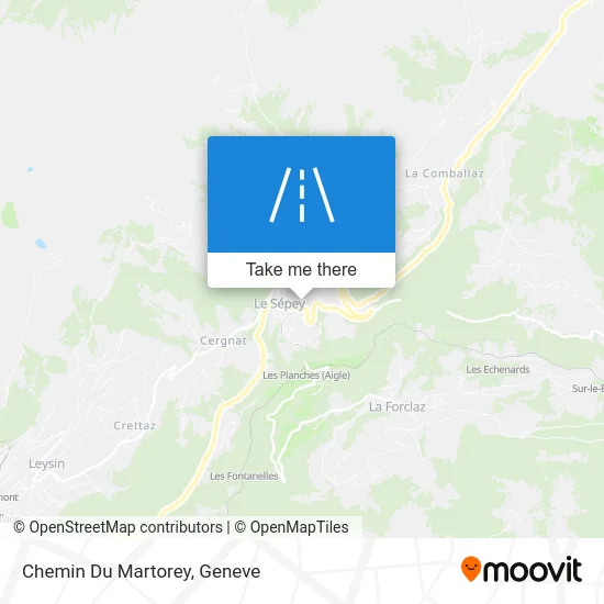Chemin Du Martorey map