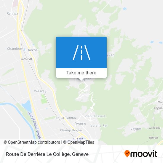 Route De Derrière Le Collège map