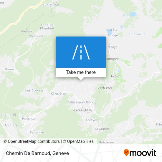 Chemin De Barnoud map
