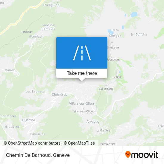 Chemin De Barnoud plan