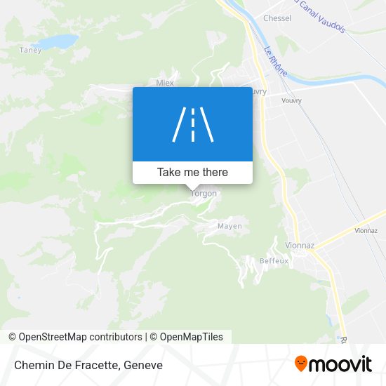 Chemin De Fracette map