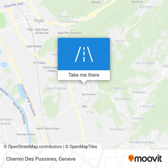 Chemin Des Pussines map
