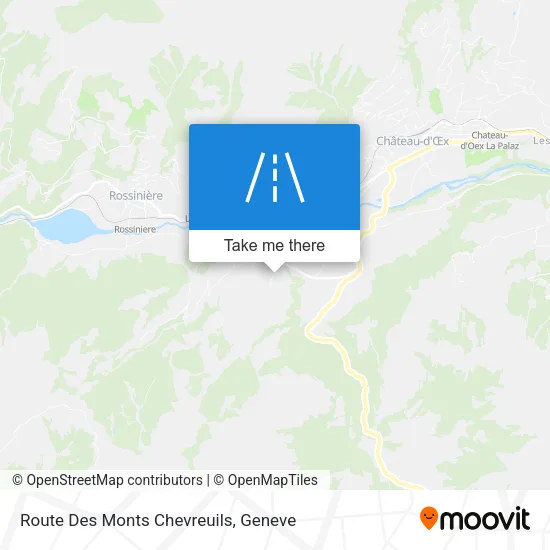 Route Des Monts Chevreuils map