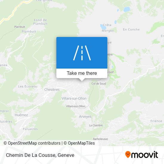 Chemin De La Cousse map