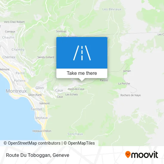 Route Du Toboggan map