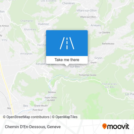 Chemin D'En-Dessous map