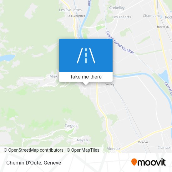 Chemin D'Outé map