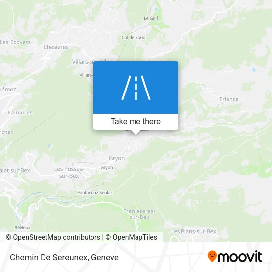 Chemin De Sereunex map