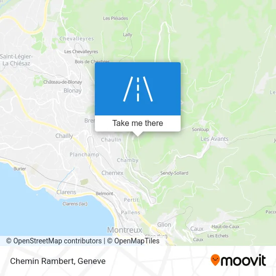 Chemin Rambert map
