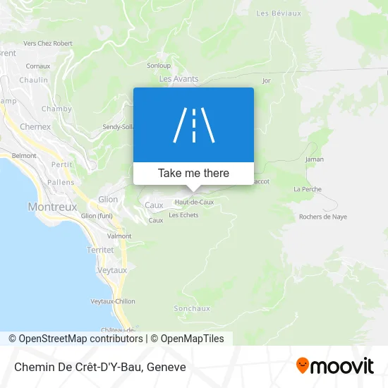 Chemin De Crêt-D'Y-Bau map